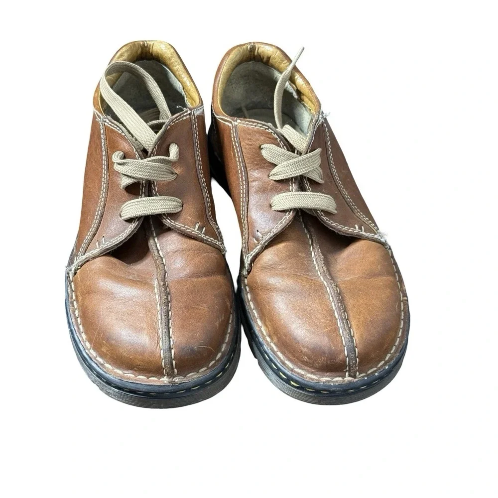 Dr. Martens 11232 Lace Up‎ Split Toe Oxford Brown Leather Shoes sz 39 USM 7